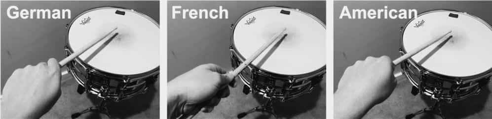 French Vs German Vs American Grip Drums