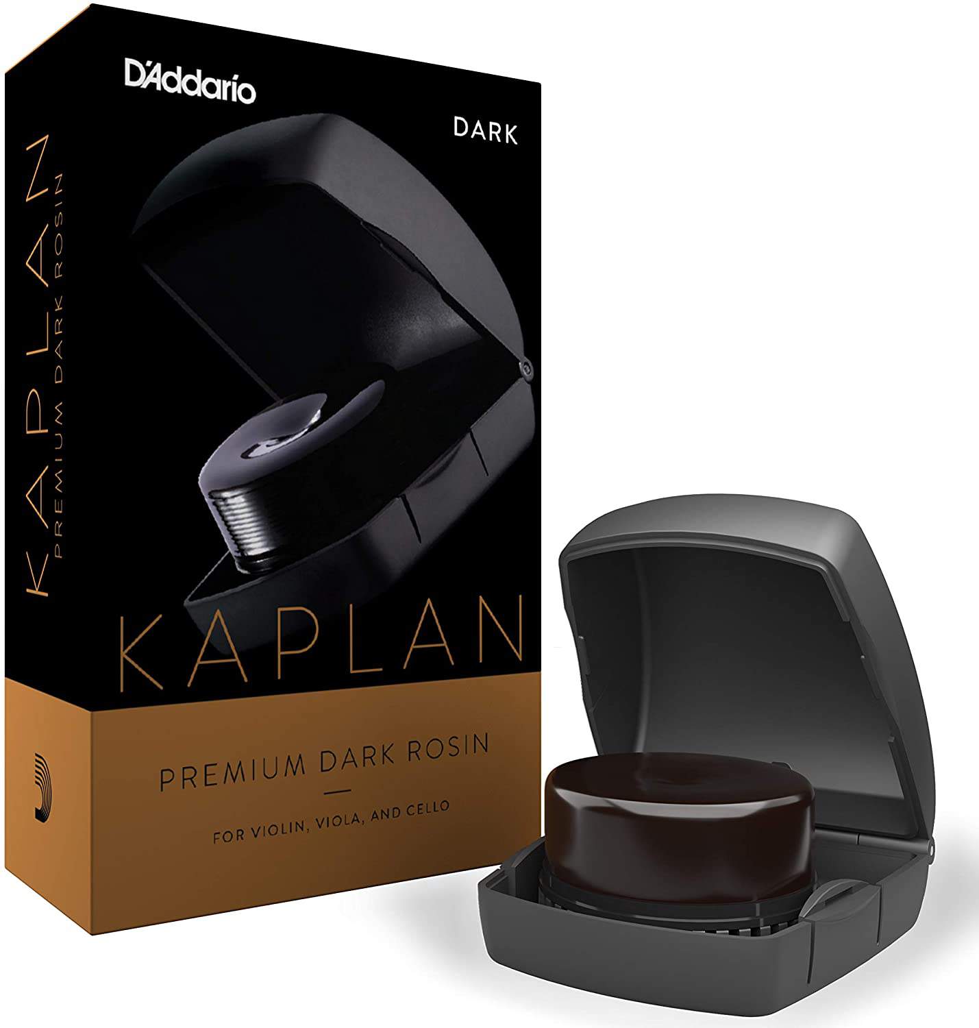 D'Addario Kaplan Premium Rosin With Case - Dark