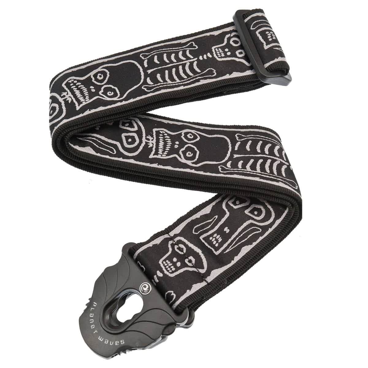 D'Addario Joe Satriani Planet Lock Guitar Strap, Skull N Bones Review