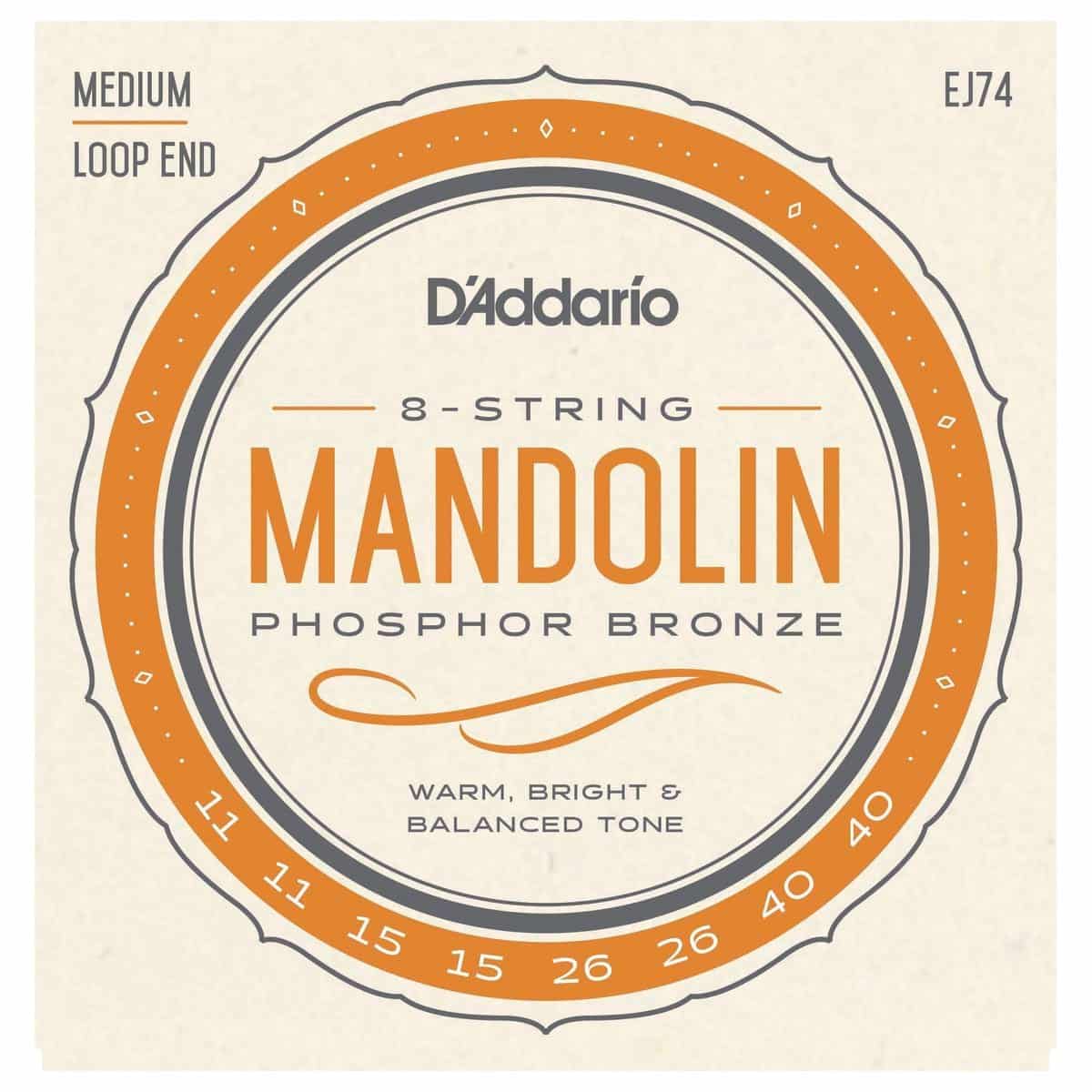 D'Addario Ej74 Phosphor Bronze Medium 11-40 Mandolin Strings Review 1