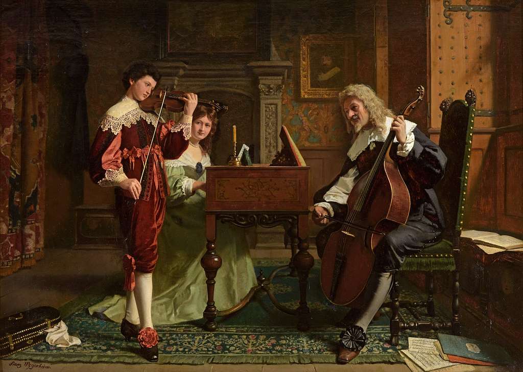 Double Bass In A Painting