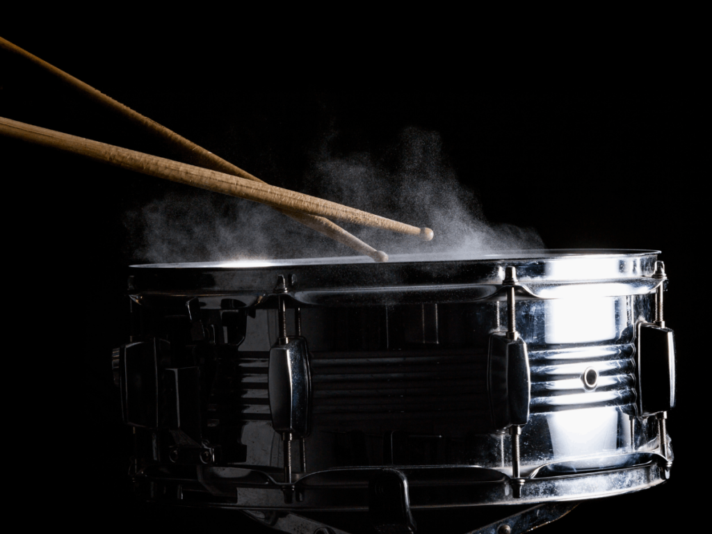 Snare Drum And Drum Sticks