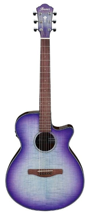 Best Acoustic Guitar For Intermediate Players - The Ultimate List (2025) Ibanez Aeg70, Purple Iris Burst High Gloss