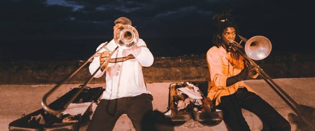 Trumpet In The Wild: 6 Epic Stories Of Trumpeters Playing In The Strangest Places! Two Trumpet Players Performing A Duet