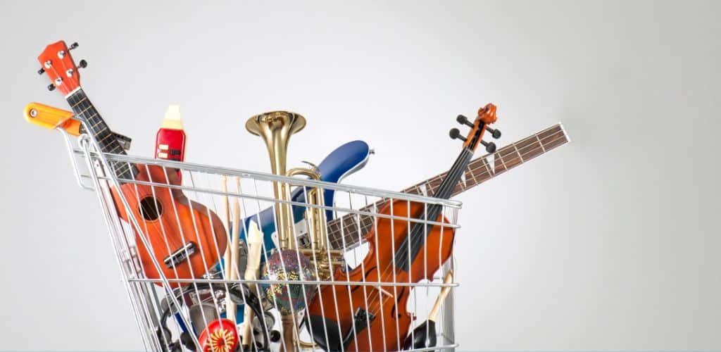 Smallest Instrument In The World Small Music Instruments Inside A Miniature Shopping Cart