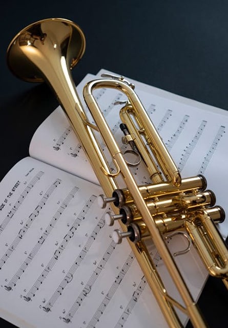 Can Playing The Trumpet Help You Live Longer? Scientists Think So! A Trumpet And Musical Notes