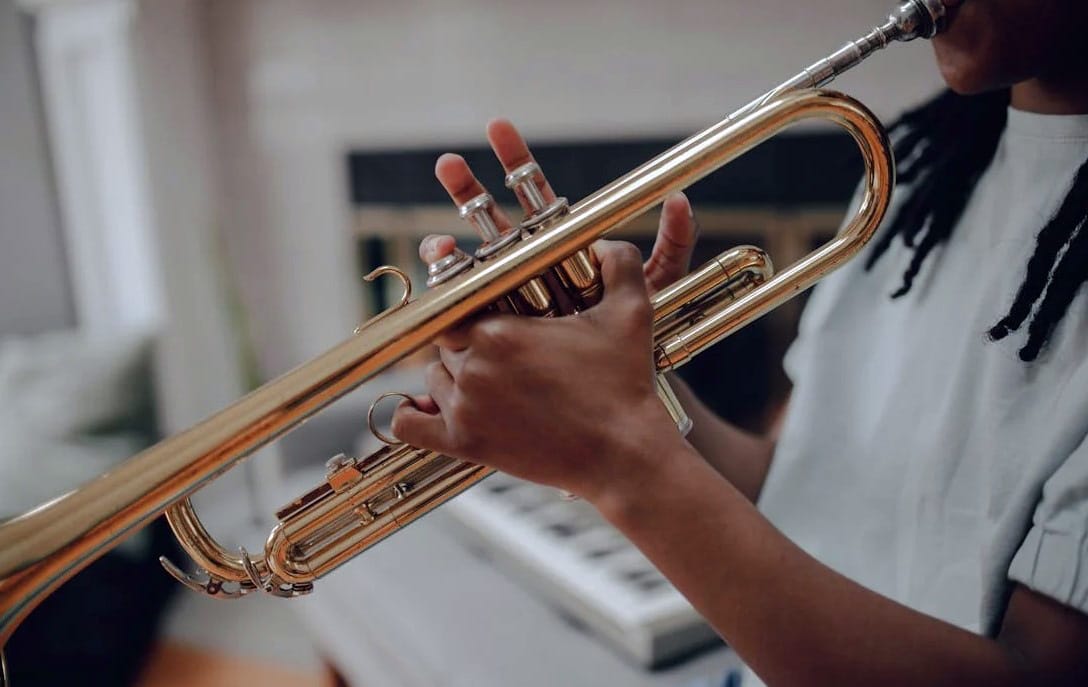 Playing Brass Trumpet