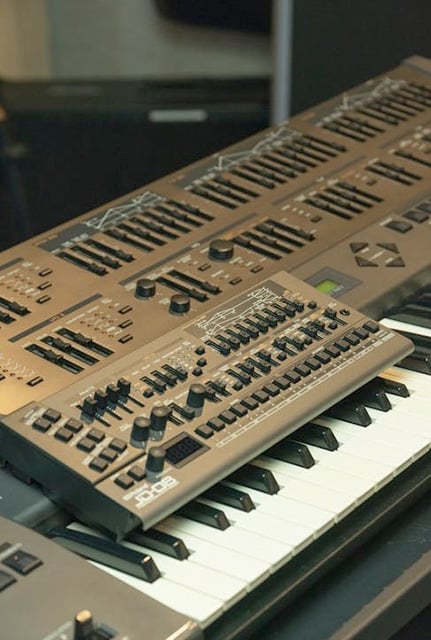Sound Mixer On Electric Piano
