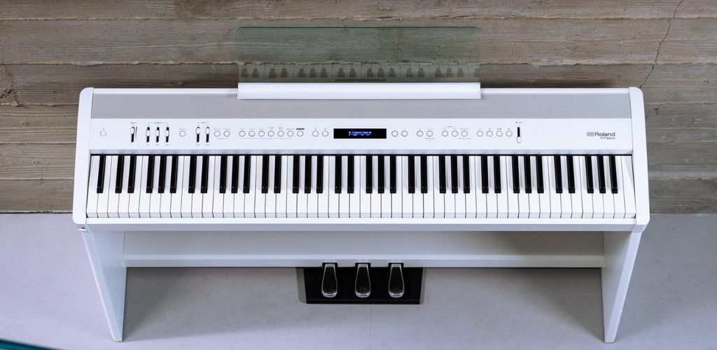 Roland Fp60X: Unlock Your Ultimate Piano Performance A Roland Product Image Of A White Roland Fp60X In The Living Room