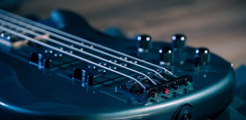 Ibanez Ergodyne Bass Guitar An Image Focusing On The Pickup Of A Black Bass Guitar