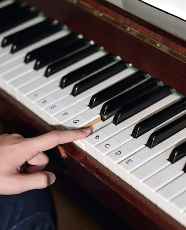 Finger Clicking The Piano Key