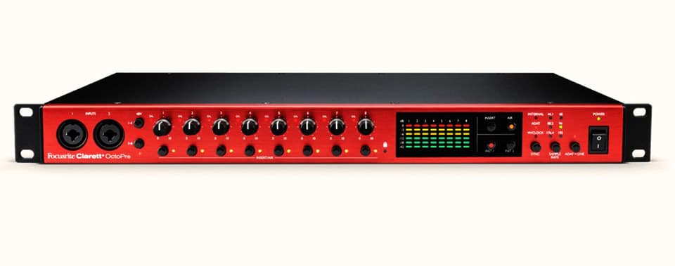 Octopre Focusrite: Elevate Your Studio Sound With Precision Focusrite Clarett+ Octopre 8-Channel Adat Preamp