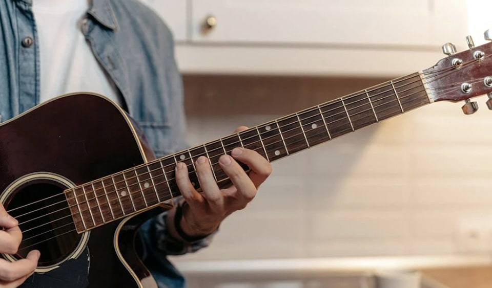 Best Beginner Ibanez Guitar: Your Perfect Entry Into Music Greatness Person Playing Acoustic Guitar
