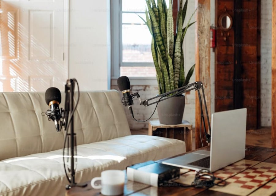 Audiobox Presonus: Elevate Your Sound With Studio-Grade Quality Living Room Podcast Setup