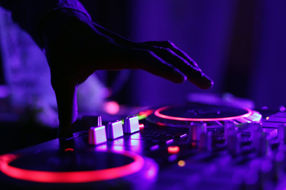 Playing Red-Lighted Dj Terminal