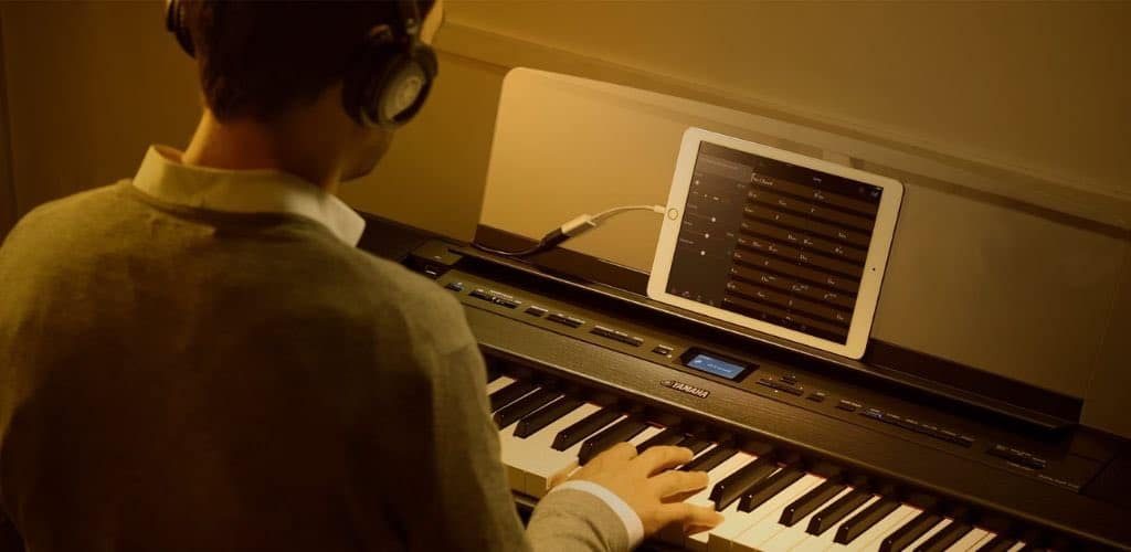 A Yamaha Photo Showing The Connectivity Of The Digital Piano